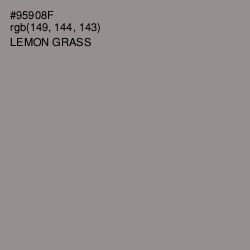 #95908F - Lemon Grass Color Image