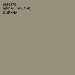 #95917C - Gurkha Color Image