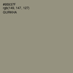 #95937F - Gurkha Color Image