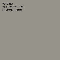 #95938A - Lemon Grass Color Image