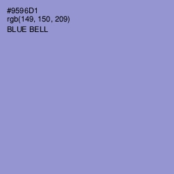 #9596D1 - Blue Bell Color Image