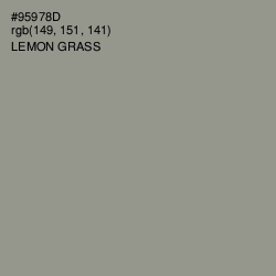 #95978D - Lemon Grass Color Image
