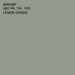 #959A8F - Lemon Grass Color Image