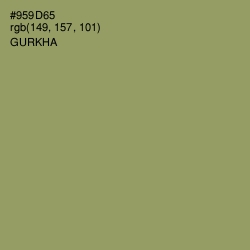 #959D65 - Gurkha Color Image
