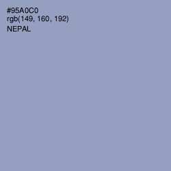 #95A0C0 - Nepal Color Image
