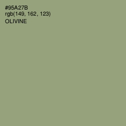 #95A27B - Olivine Color Image