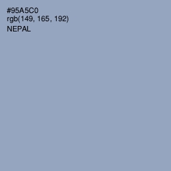 #95A5C0 - Nepal Color Image