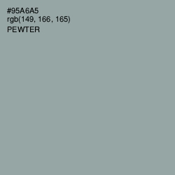 #95A6A5 - Pewter Color Image