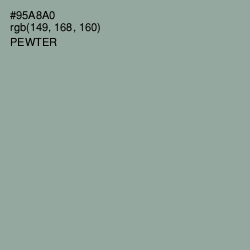 #95A8A0 - Pewter Color Image