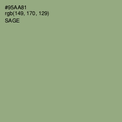 #95AA81 - Sage Color Image