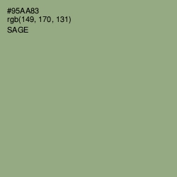 #95AA83 - Sage Color Image