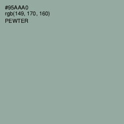 #95AAA0 - Pewter Color Image