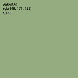 #95AB80 - Sage Color Image