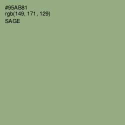 #95AB81 - Sage Color Image