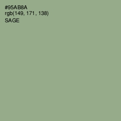 #95AB8A - Sage Color Image