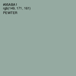 #95ABA1 - Pewter Color Image