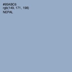 #95ABC6 - Nepal Color Image