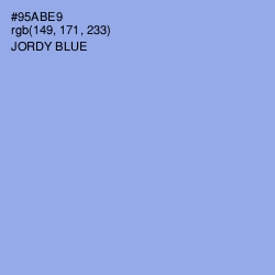 #95ABE9 - Jordy Blue Color Image