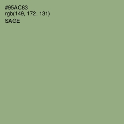 #95AC83 - Sage Color Image