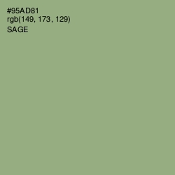 #95AD81 - Sage Color Image