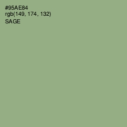 #95AE84 - Sage Color Image