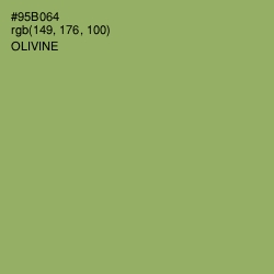 #95B064 - Olivine Color Image