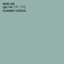 #95B1AB - Summer Green Color Image