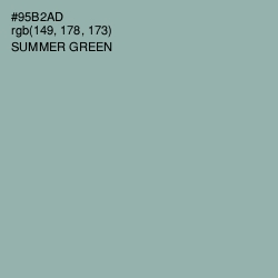 #95B2AD - Summer Green Color Image