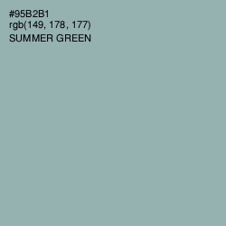 #95B2B1 - Summer Green Color Image