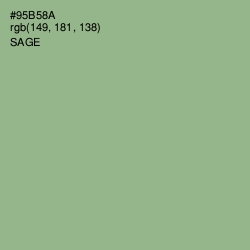 #95B58A - Sage Color Image
