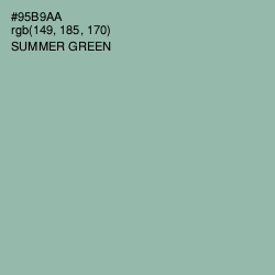 #95B9AA - Summer Green Color Image