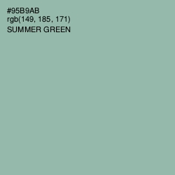 #95B9AB - Summer Green Color Image