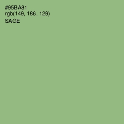 #95BA81 - Sage Color Image