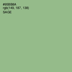#95BB8A - Sage Color Image