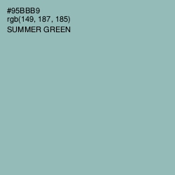 #95BBB9 - Summer Green Color Image