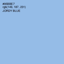 #95BBE7 - Jordy Blue Color Image
