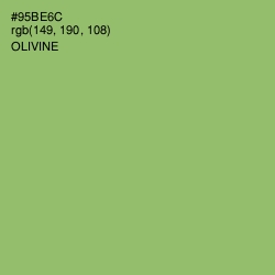 #95BE6C - Olivine Color Image