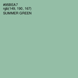 #95BEA7 - Summer Green Color Image