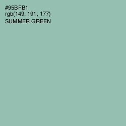 #95BFB1 - Summer Green Color Image