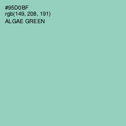 #95D0BF - Algae Green Color Image