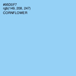 #95D0F7 - Cornflower Color Image