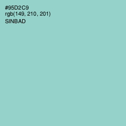 #95D2C9 - Sinbad Color Image