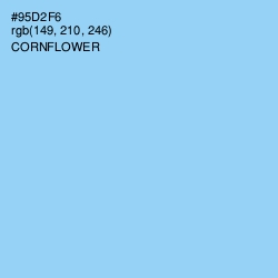 #95D2F6 - Cornflower Color Image