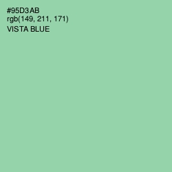 #95D3AB - Vista Blue Color Image