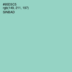 #95D3C5 - Sinbad Color Image