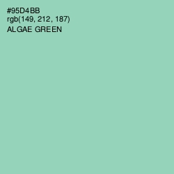 #95D4BB - Algae Green Color Image