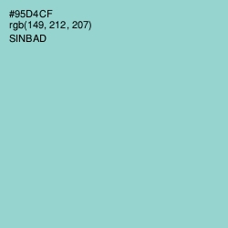 #95D4CF - Sinbad Color Image