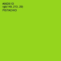 #95D51D - Pistachio Color Image