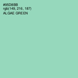 #95D8BB - Algae Green Color Image