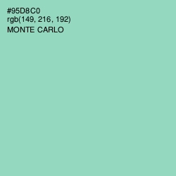 #95D8C0 - Monte Carlo Color Image